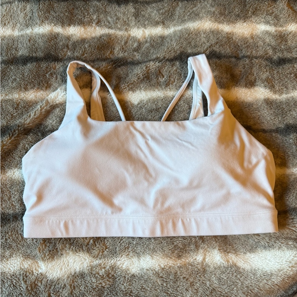 Athleta White Sports Bra Racerback Intimates